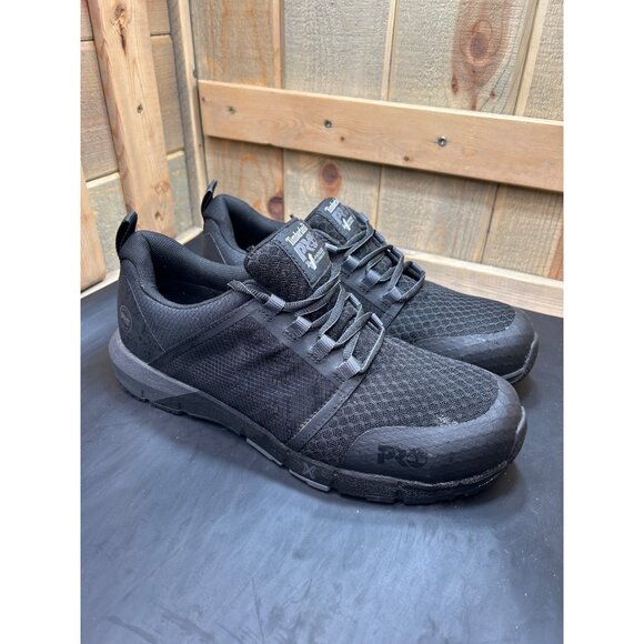Timberland PRO Mens Black Anti-Fatigue Composite Toe Work Sneakers Size 11 - Picture 1 of 9
